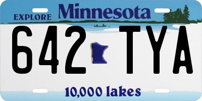 MN license plate 642TYA