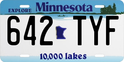 MN license plate 642TYF