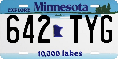 MN license plate 642TYG