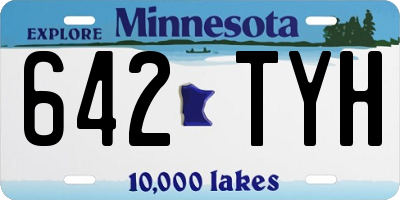 MN license plate 642TYH