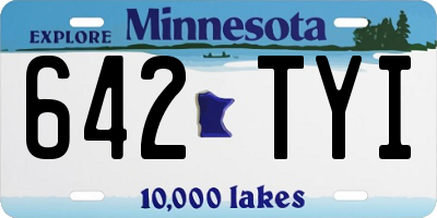 MN license plate 642TYI