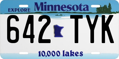 MN license plate 642TYK