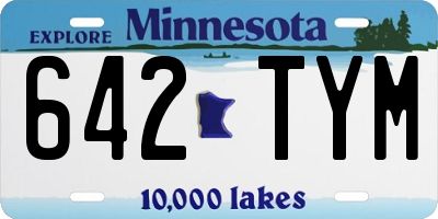 MN license plate 642TYM