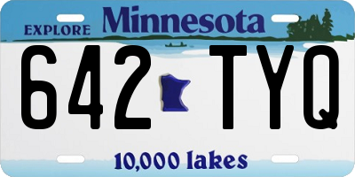 MN license plate 642TYQ