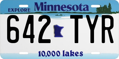 MN license plate 642TYR