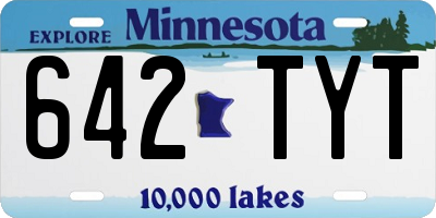 MN license plate 642TYT