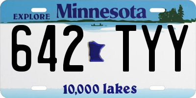 MN license plate 642TYY