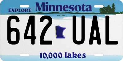 MN license plate 642UAL