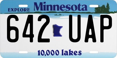 MN license plate 642UAP