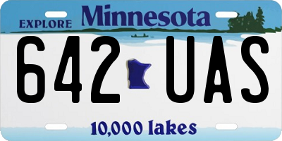 MN license plate 642UAS