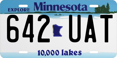 MN license plate 642UAT