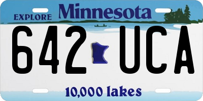 MN license plate 642UCA