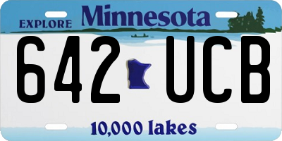 MN license plate 642UCB