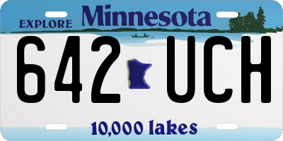 MN license plate 642UCH