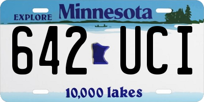 MN license plate 642UCI