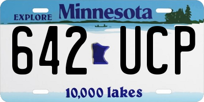 MN license plate 642UCP