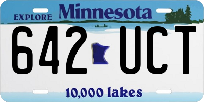 MN license plate 642UCT