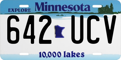 MN license plate 642UCV