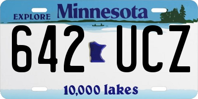 MN license plate 642UCZ