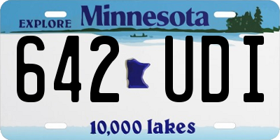 MN license plate 642UDI