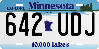 MN license plate 642UDJ