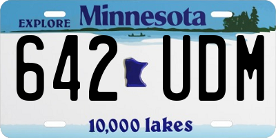 MN license plate 642UDM