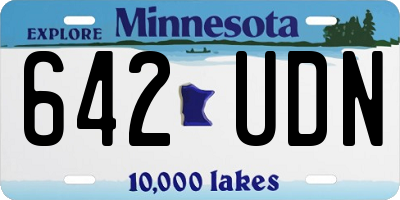 MN license plate 642UDN