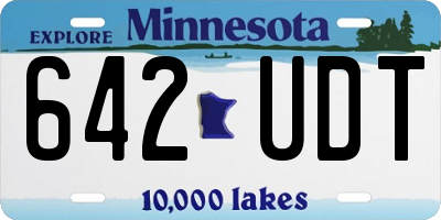 MN license plate 642UDT