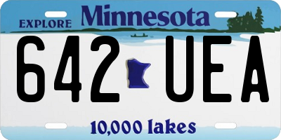 MN license plate 642UEA