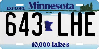 MN license plate 643LHE