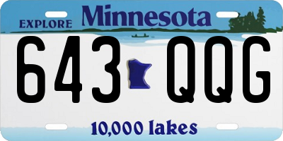 MN license plate 643QQG