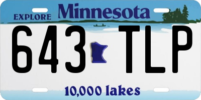 MN license plate 643TLP