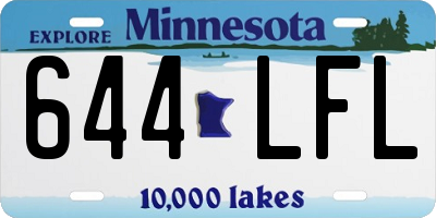 MN license plate 644LFL