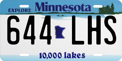 MN license plate 644LHS