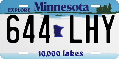 MN license plate 644LHY