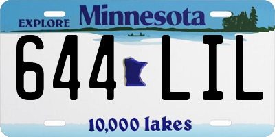 MN license plate 644LIL