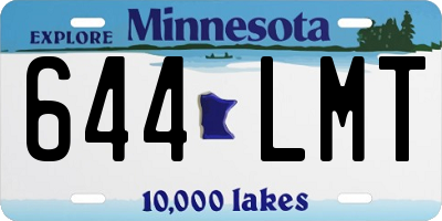 MN license plate 644LMT