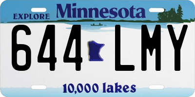MN license plate 644LMY