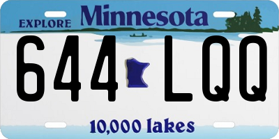 MN license plate 644LQQ