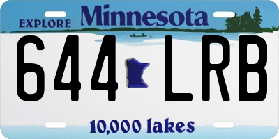 MN license plate 644LRB