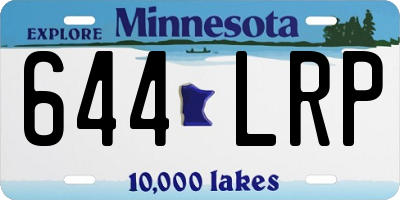 MN license plate 644LRP