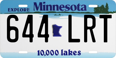MN license plate 644LRT