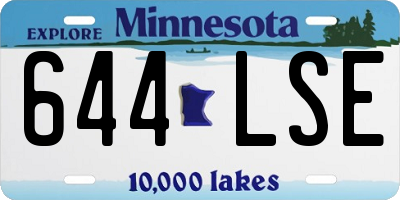 MN license plate 644LSE