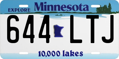 MN license plate 644LTJ