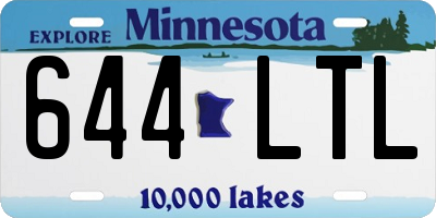 MN license plate 644LTL