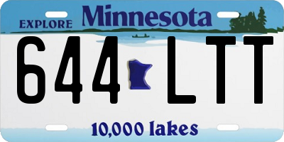 MN license plate 644LTT