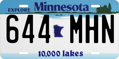 MN license plate 644MHN
