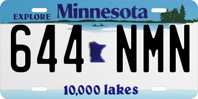 MN license plate 644NMN