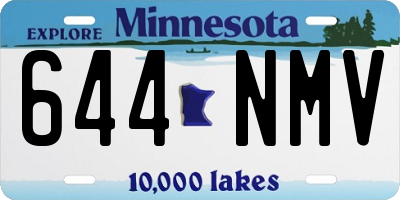 MN license plate 644NMV