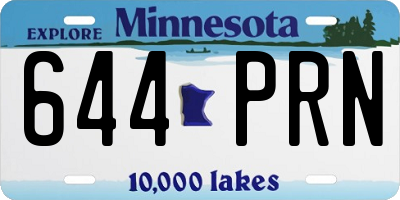 MN license plate 644PRN